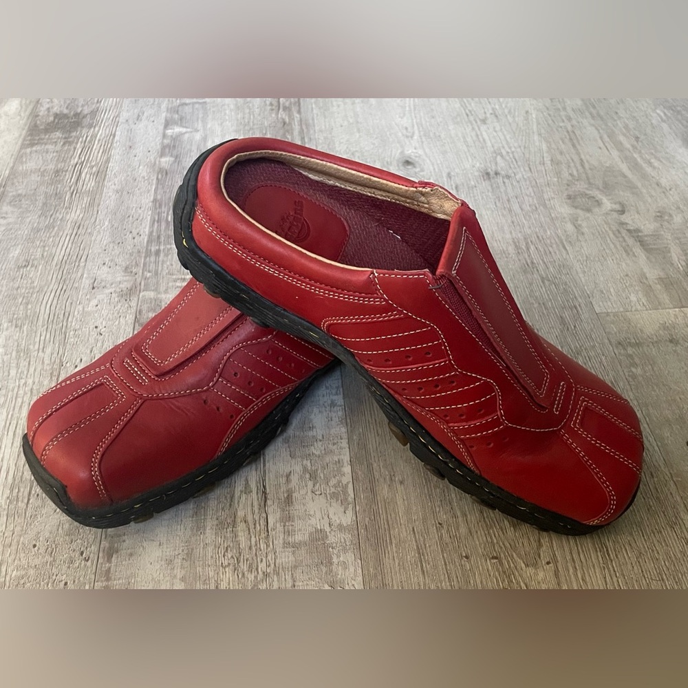 Vintage Dr Martens 8B02 Red Mules EU 42